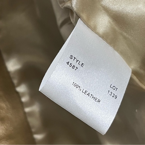 MARGARET GODFREY Gold Soft Leather Fully Lined Camisole NWT - Picture 15 of 16